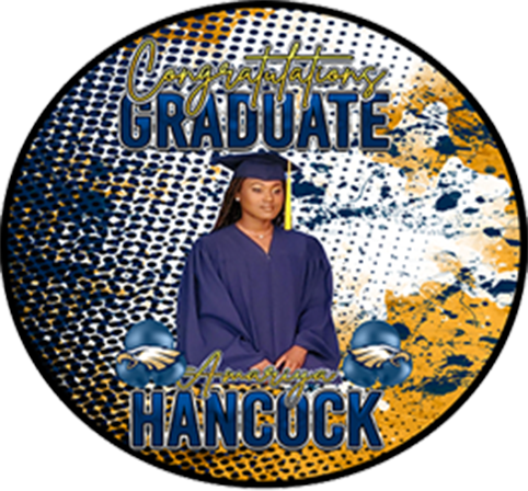 Graduation Foldable Fan w/ Pouch