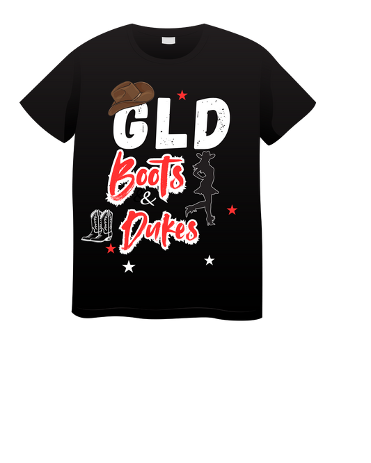 GLD Beginners Ball Boots & Dukes Female T-shirt